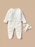Juniors coat sleepsuit with toy (set of 2)