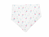Juniors pink floral bandana bib