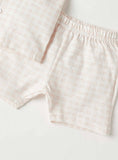 Juniors checkered shirt & shorts set (set of 2)
