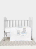 Giggles wish embroidered quilt blanket