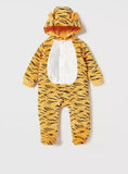Juniors Cheetah Printed Fleece Sleepsuit with ears (winter)
