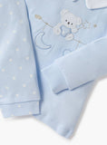 Giggles blue bear collared shirt & pyjama set (set of 2)
