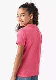 Juniors hot pink girls polo tshirt (Summer)