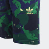 Adidas Green & Blue Tie & Dye Shorts