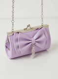 Frozen lilac clutch
