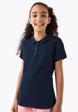 Juniors navy girls polo tshirt (Summer)