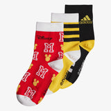 Adidas Disney Mickey mouse colorful solid socks (set of 3)