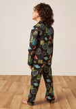 Juniors camp printed shirt & pyjama set (set of 2)