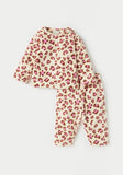 Juniors Cheetah printed fleece shirt & Pyjama set (set of 2) (Winter)