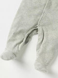 Juniors lion embroidered grey sleepsuit