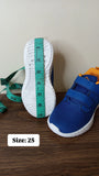 Oaklan navy shoes with orange logo
