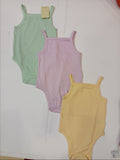 Juniors pastel sleeveless bodysuits (pack of 3)