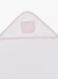 Giggles pink receiving hooded blanket