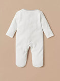 Giggles 3 bear embroidered closedfeet sleepsuit (Thick cotton) (Winter)