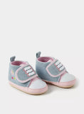 Juniors denim butterfly embroidered infant shoes