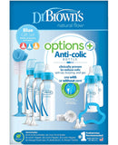 Dr Brown's Anticolic Blue feeding Bottles with natural flow (Pack of 15) (Gift set)
