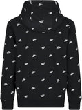 Nike All Over Logo Printed Black Hoodie (Winter)