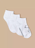 Juniors Peanuts Print Ankle Socks(set of 3)