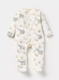 Juniors All Over Jungle Printed Fleece Sleepsuit (winter)