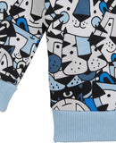 Adidas blue all over lion printed shirt & jog pants (set of 2) (Winter)