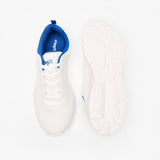 #tag18 white Textured Walking Shoes with Lace-Up Closure