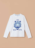 Juniors NYC wild cats printed Fullsleeves tshirt