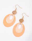 Lovisa peach round earrings (Jewellery)