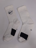 Nike white colorblock socks