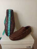 LBL brown dot texture men loafer (box packaging)