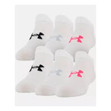 Under Armour Girls Essential white socks (pack of 6)
