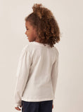 Juniors girl & unicorn printed Fullsleeves tshirt
