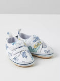 Juniors white dino printed infant shoes