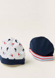 Juniors Printed cap with Rolled up ( set of 2)