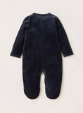 Juniors black koala fleece sleepsuit (Winter)