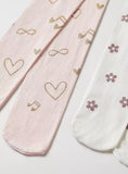 Juniors floral bird singing tights  mix season (set of 2)