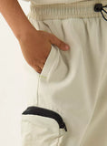 Juniors White Active Printed Short (Summer)
