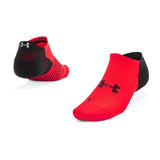 Ander armour black & red textured solid ankle socks