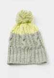 Juniors Textured Beanie Cap with Pom-Pom