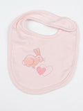 Juniors bunny heart bib
