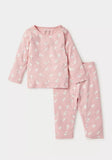 Juniors pink all over animals printed shirt & pyjama set (set of 2)
