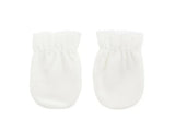 Juniors white stitch mittens