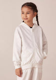 Juniors girls white hoodie (Winter)