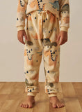 Juniors all over dino printed fleece shirt & Pyjama set (set of 2) (Winter)