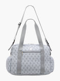 Giggles grey quilted Diaper Bag with Double Handle and Zip Closure