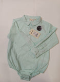 Juniors boys sky blue dress shirt bodysuit