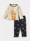Juniors Say Cheese Printed Shirt & Pyjama Set (Set Of 2)