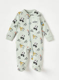 Mickey mouse green zipped sleepsuit (winter)