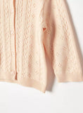 Juniors beige knitted button down cardigan (Winter)