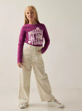 Juniors Magenta vibes Fullsleeves tshirt