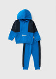 Matalan Blue Colorblock Fleece Hoodie & Jog Pants (Set Of 2) (winter)